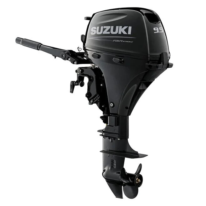 Suzuki DF9.9B HP 4-Stroke Outboard, 15" Shaft, Manual Start, Black