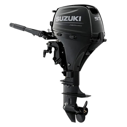 Suzuki DF9.9B HP 4-Stroke Outboard, 15" Shaft, Manual Start, Black