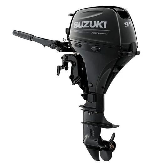 Suzuki DF9.9B HP 4-Stroke Outboard, 15" Shaft, Electric Start, Black