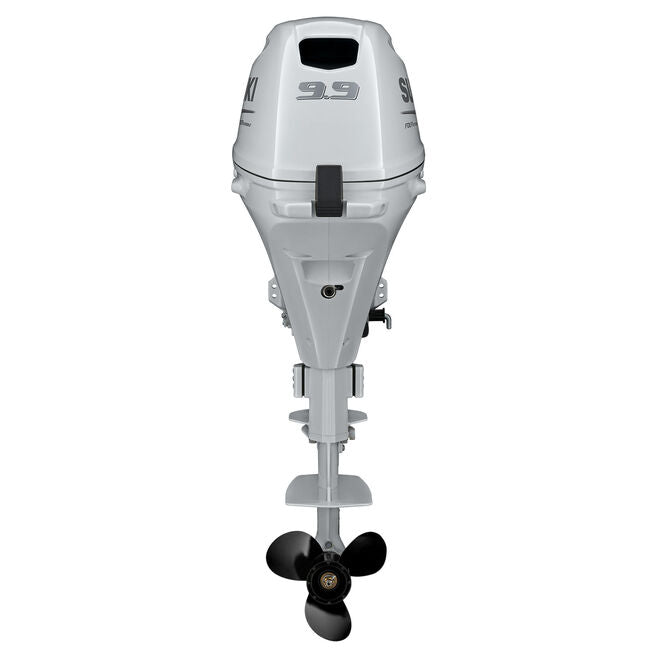 Suzuki DF9.9B HP 4-Stroke Power Tilt Outboard, 20" Shaft, Electric Start, White