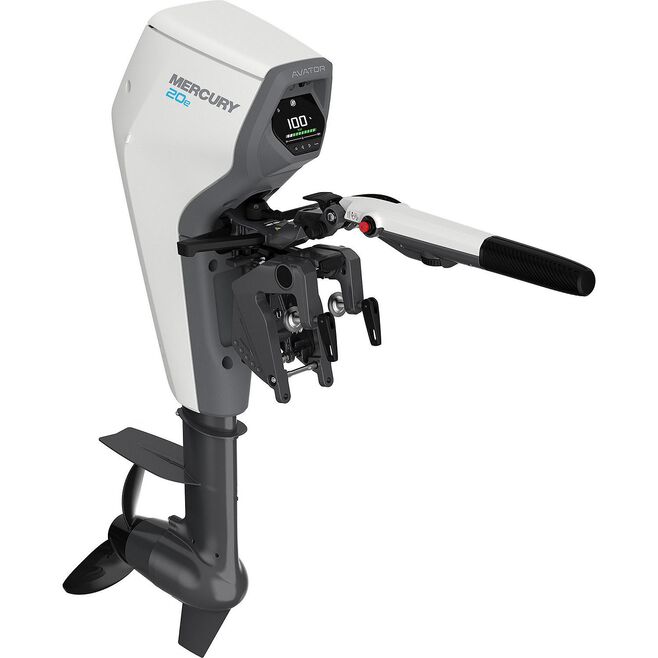 Mercury Avator 7.5e Tiller Electric Outboard Motor Kit, 15" Shaft