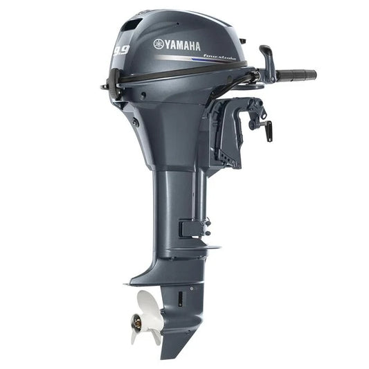 Yamaha 9.9 HP Tiller 4-Stroke Outboard, 25" Shaft, Electric Start, Power Tilt